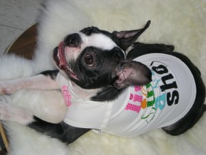 Looking beachy in her new Juicy Couture Shirt