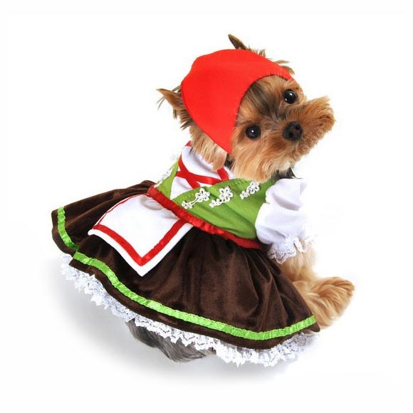 Apline Beer Girl Dog Costume