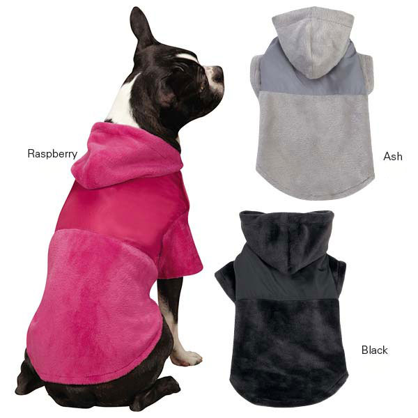 Dog Jacket, Dog Hoodie, Glacier Plush Dog Jacket
