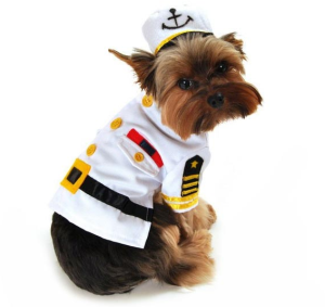 Sea Captain Dog Costume